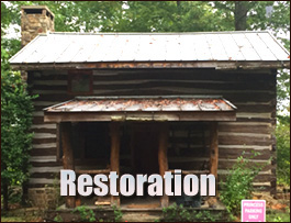 Historic Log Cabin Restoration  Terrell County, Georgia